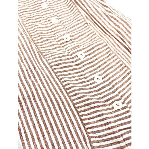 Madewell Stripe-Play Button-Back Tee Dress - Picture 8 of 9